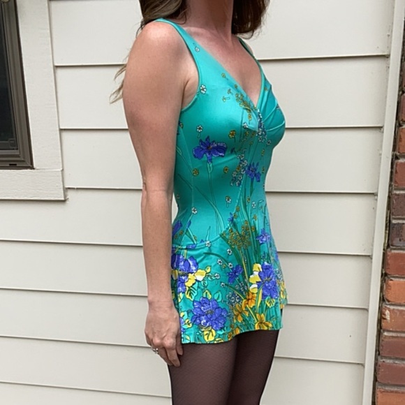 Vintage Other - Vintage 70s skirted swimsuit
